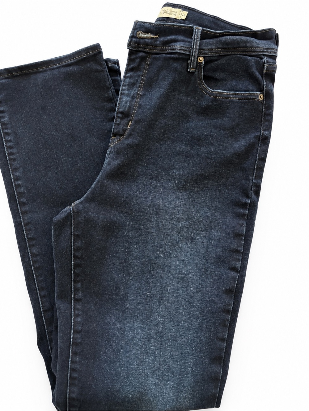 Levi’s Perfectly Slimming 512 Straight Leg Jeans Women’s 12M W31 L32 Dark Wash